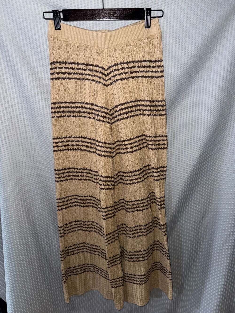 Talulah Striped Knit Wide-Leg Pants